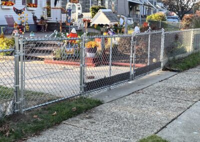 chain link fence and gate by The Fence Guy