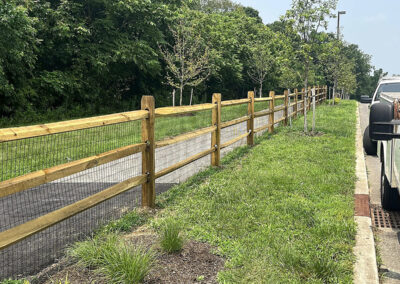 Split Rail Wooden Fencing